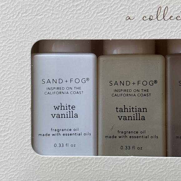 Sand + Fog Fragrance Diffuser Oils 6 Pack Vanilla Musk Amber Sands Tahitian Etc - Picture 2 of 7